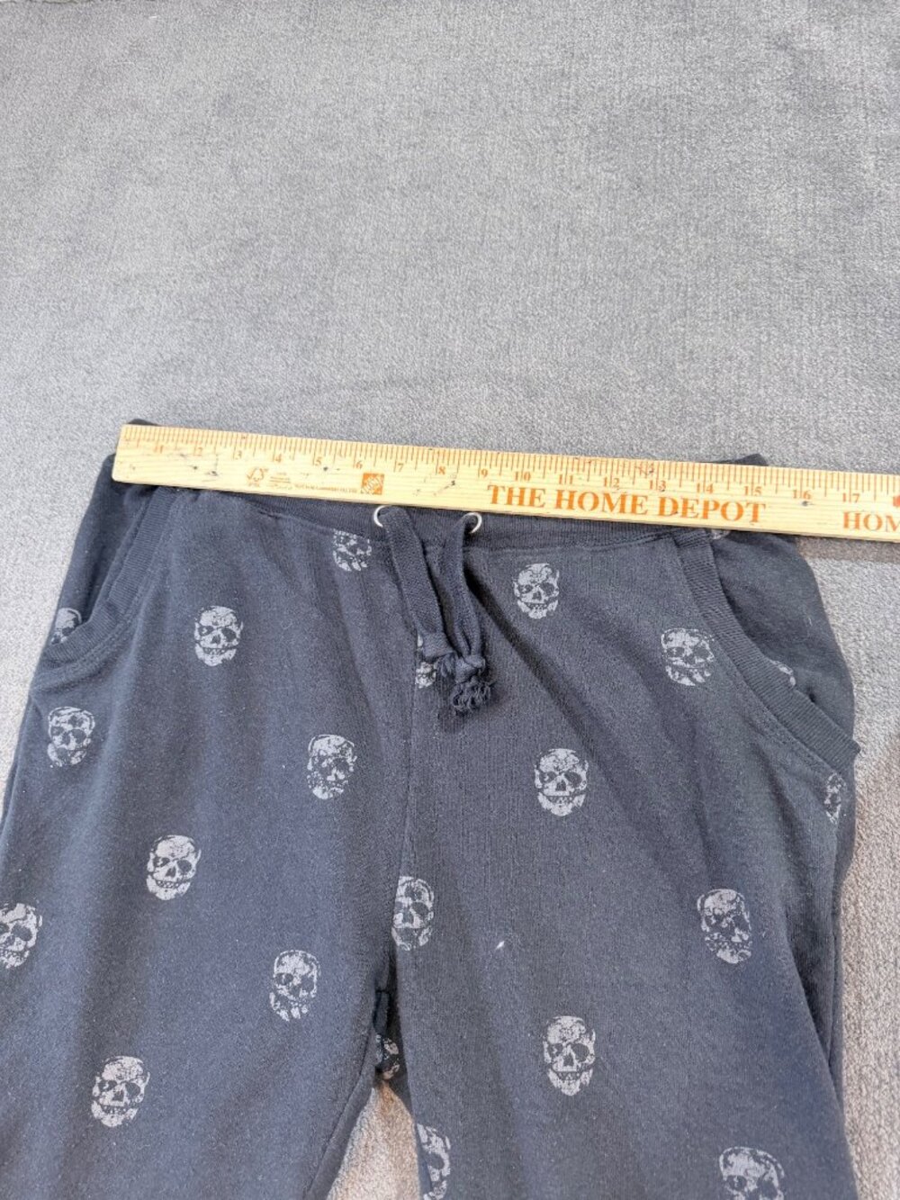 Whimsigoth Vampy Elvira Skull Skeleton Graphic Punk Gothic Grunge Joggers Lg - Picture 7 of 8